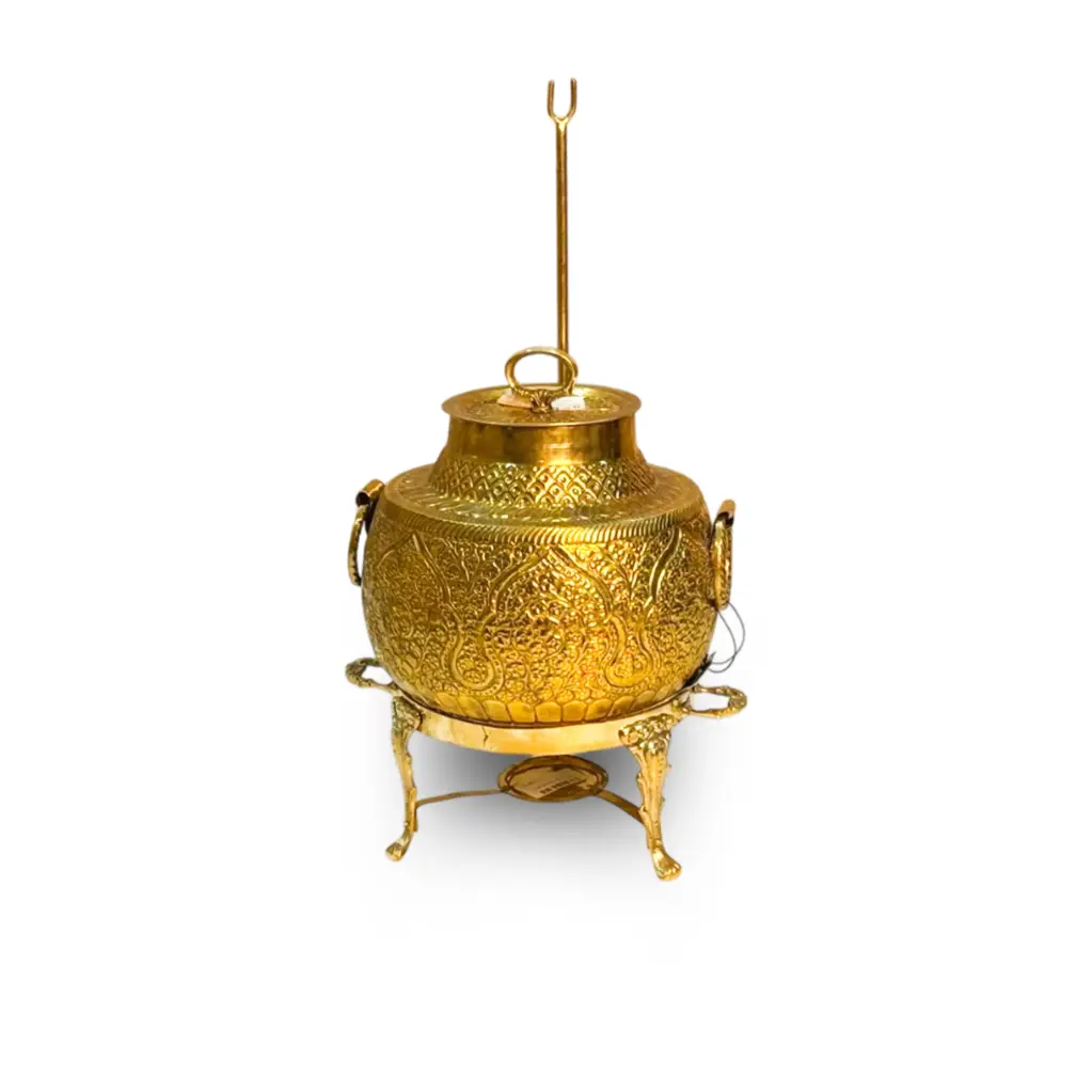 [MATKA-S]  Brass Matka Small 3.5 Ltr  Traditional Handmade Brass Pot
